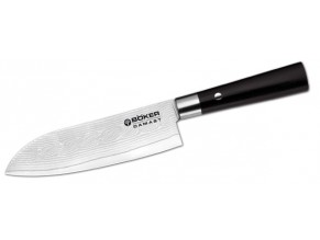 obrázek Damaškový kuchyňský nůž - Böker Damast Black Santoku - 130417DAM  