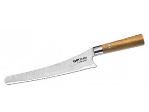 obrázek Damaškový kuchyňský nůž - Böker Damast Olive Brotmesser - 130433DAM 