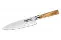Damaškový kuchyňský nůž - Böker Damast Olive kl. Kochmesser - 130439DAM 