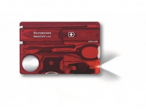 obrázek Victorinox SwissCard Lite, red translucent 0.7300.T